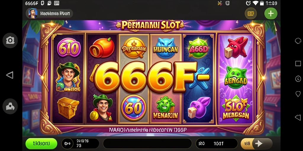 Tampilan seru gameplay slot di 666F dengan grafis menarik.