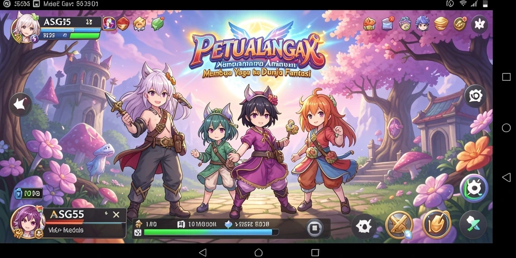 Menampilkan momen seru dalam gameplay ASG55 yang unik.