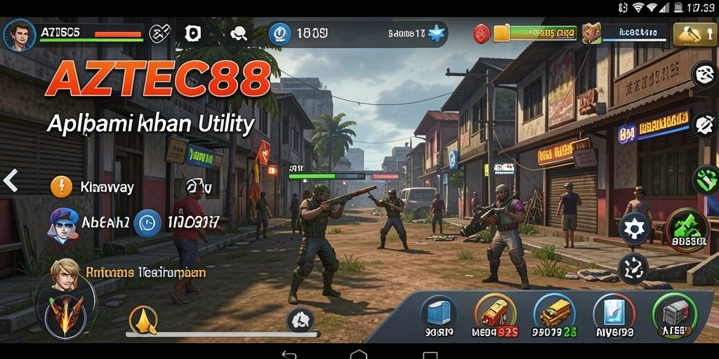 Tampilan antarmuka AZTEC88 yang memudahkan penggunaan aplikasi Utility.