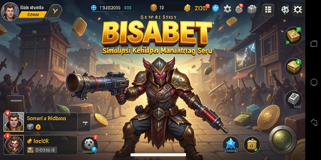Tangkapan layar menunjukkan momen seru dalam gameplay BISABET.