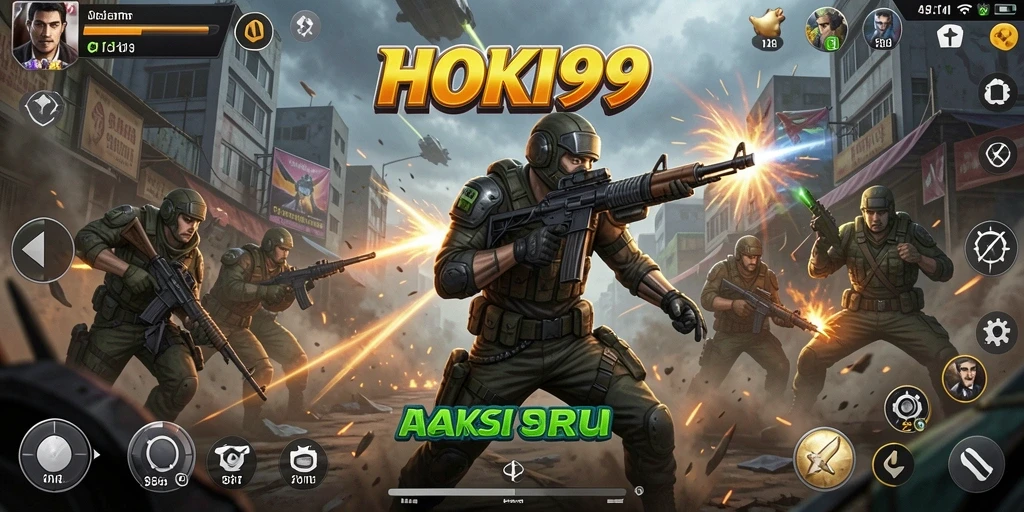 Tangkapan layar HOKI99 menunjukkan pertempuran seru dengan grafis menakjubkan.