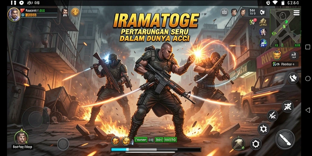 Gameplay aksi menegangkan di IRAMATOGEL yang penuh strategi.