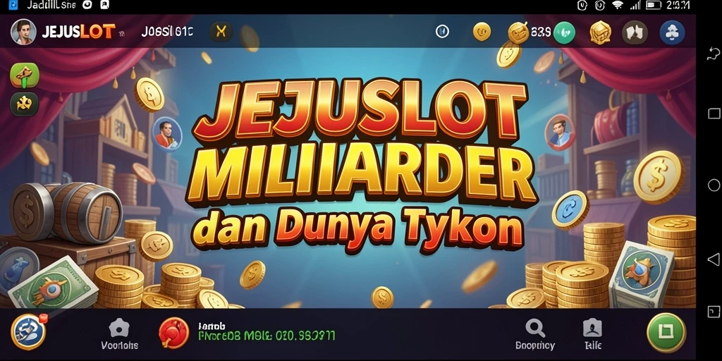 Tampilan gameplay tycoon yang seru di JEJUSLOT.