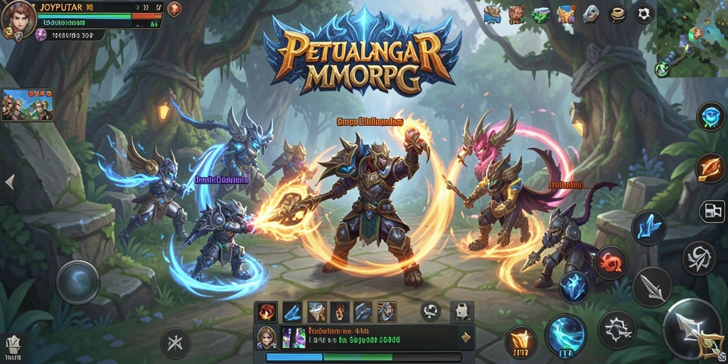 Tangkapan layar utama dari gameplay seru JOYPUTAR dalam dunia MMORPG.