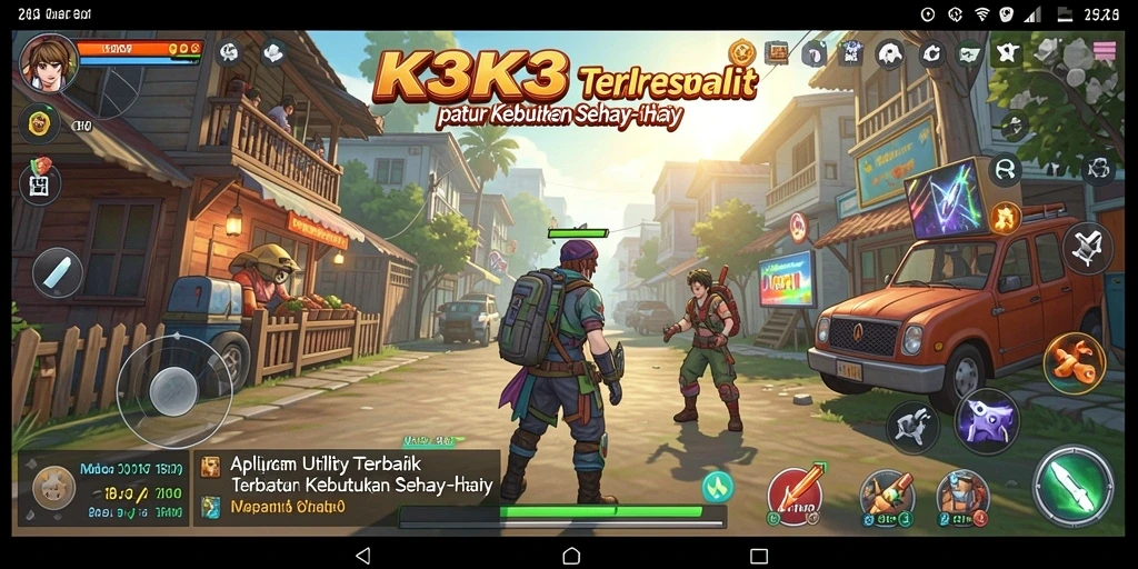 Tampilan aplikasi K3K3 dengan fitur pengingat yang sederhana.