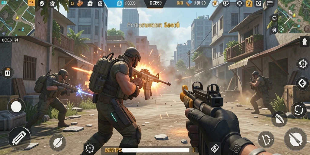 Tampilan gameplay seru dalam OCE69 yang memukau.