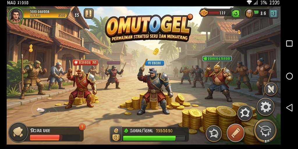 Tampilan gameplay strategis OMUTOGEL yang menegangkan.