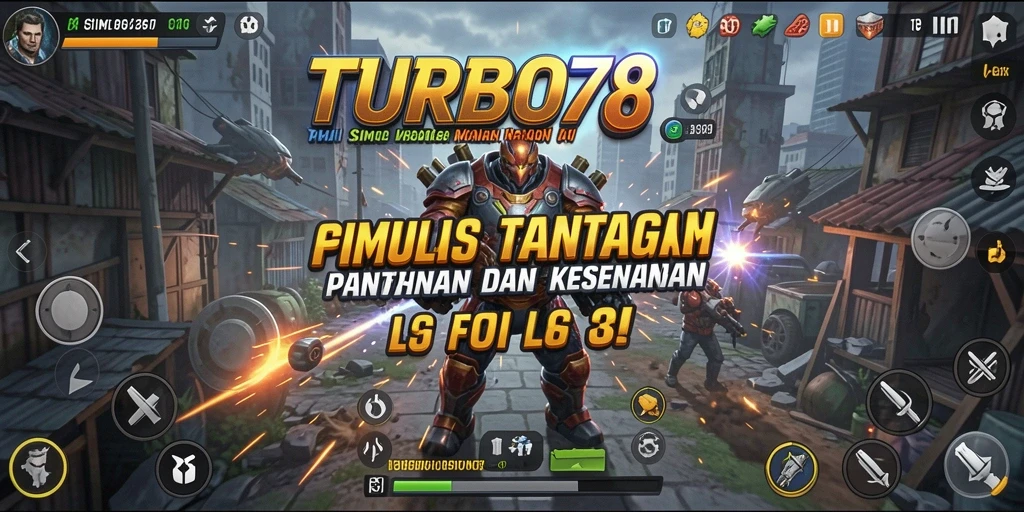Tampilan gameplay TURBO78 yang menarik dan penuh warna.